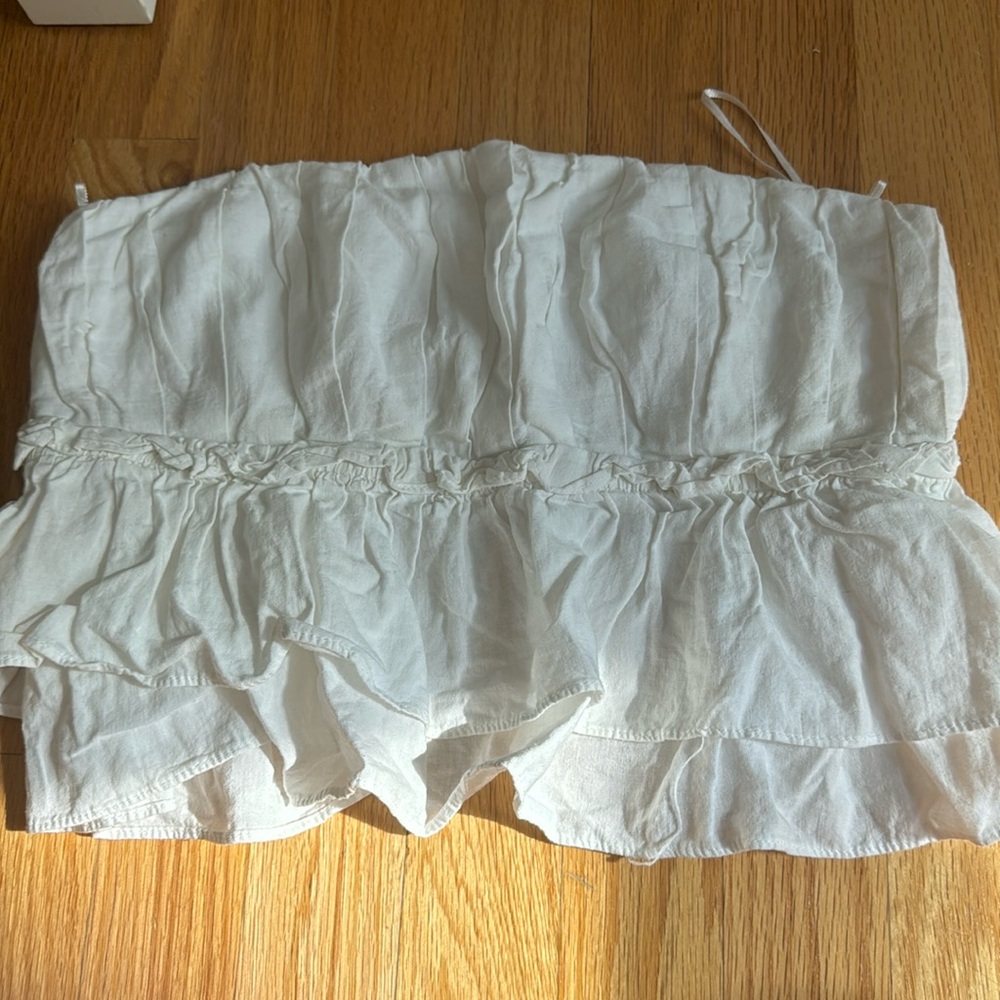 Zara white tube top